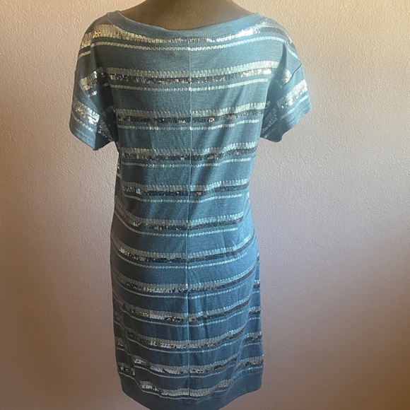 TRINA TURK Shimmering Blue Sequin Mini Dress - Picture 4 of 9